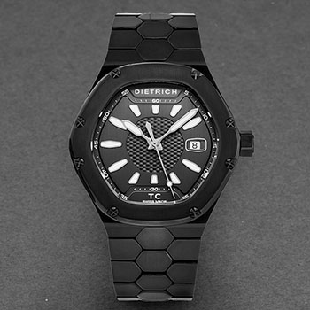 Dietrich Time Companion Men's Watch Model TC PVD BLACK Thumbnail 2